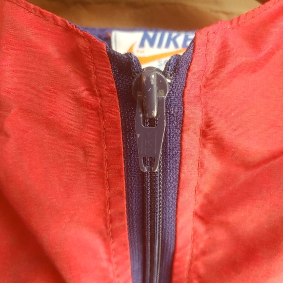Vintage Nike Color Block Pullover Anorak Jacket Size Medium Made In USA - Picture 7 of 16